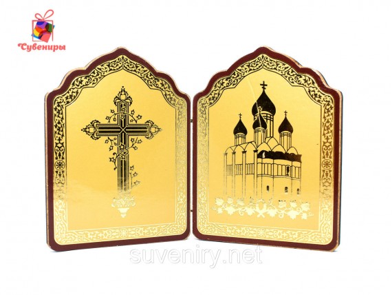 Деревянная икона с Ликами Святых большая