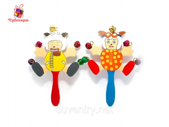 Детские деревянные бубенцы