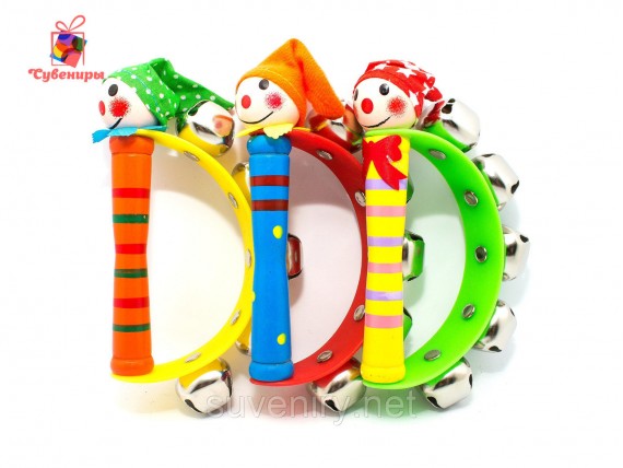 Детские музыкальные бубенцы погремушки