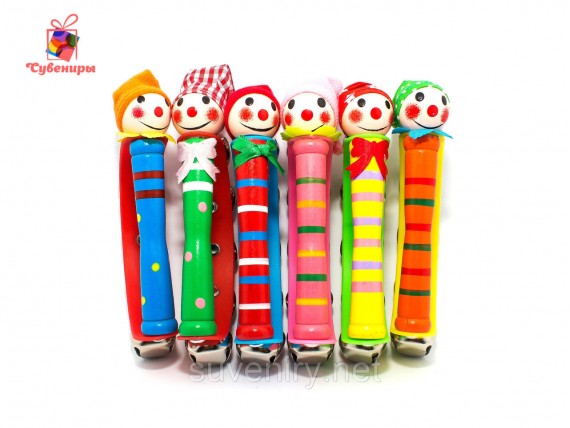 Детские музыкальные бубенцы погремушки