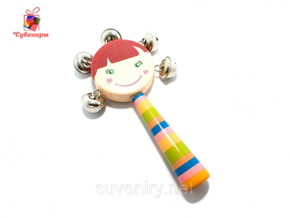 Детские деревянные бубенцы погремушки