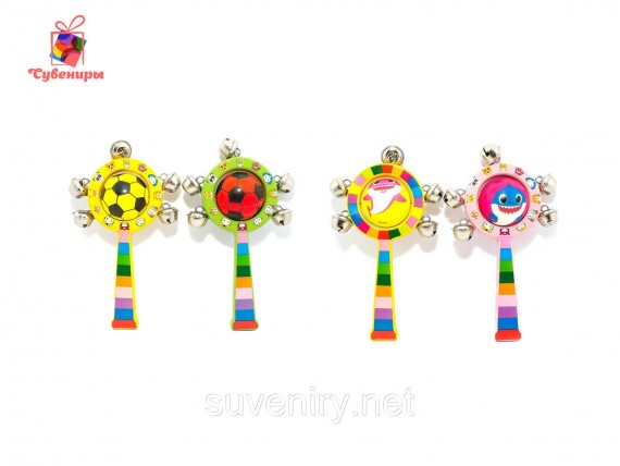 Детские деревянные бубенцы погремушки