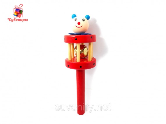 Детские деревянные бубенцы погремушки