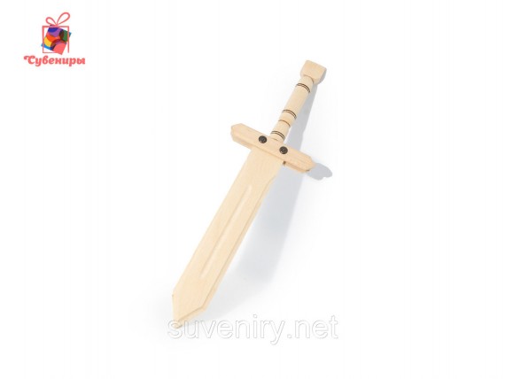 Деревянный сувенирный меч ручная работа маленький