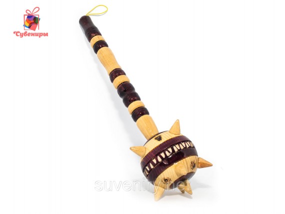 Сувенирная деревянная булава средняя