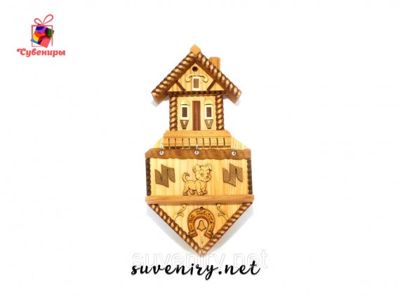 Ключница настенная деревянная