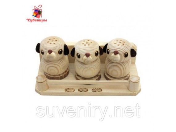 Деревянные кухонные солонки разные виды