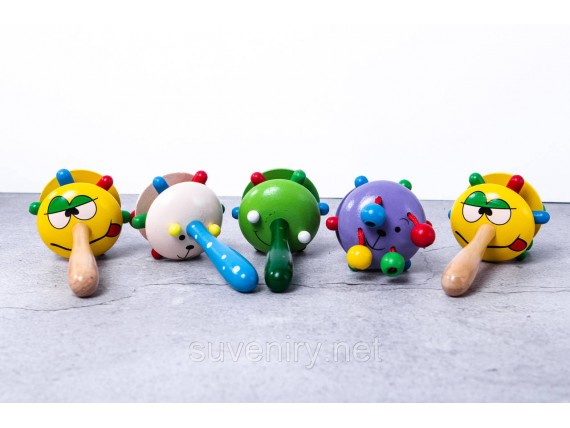 Детские деревянные бубенцы погремушки