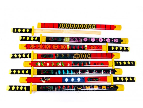 Детские деревянные сувенирные мечи в чехле