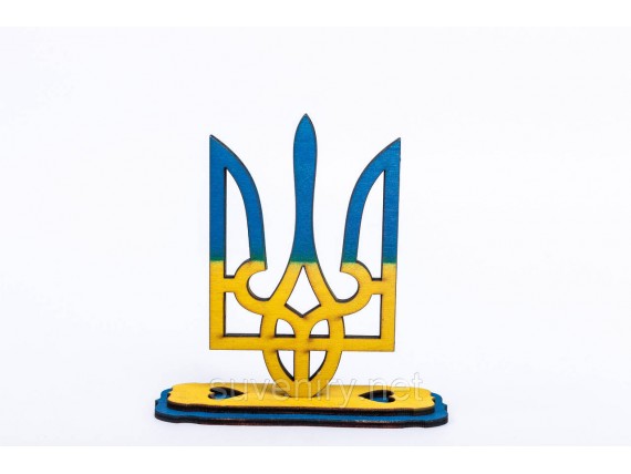 Деревянные статуэтки Герб Украины