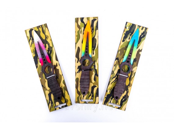 Сувенирный деревянный нож Скелет