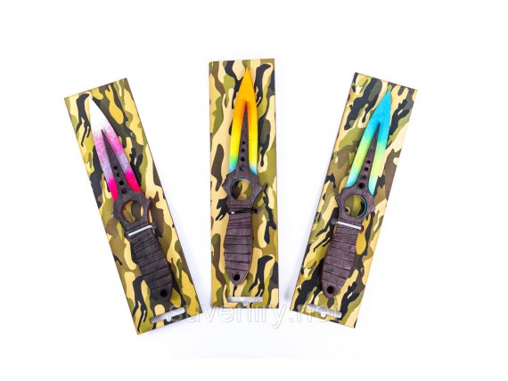 Сувенирный деревянный нож Скелет