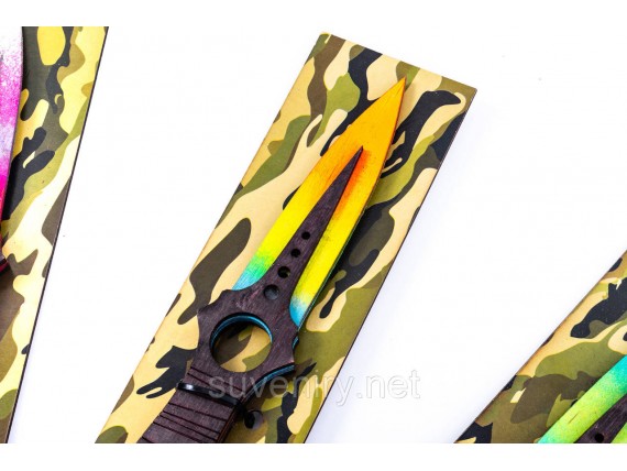 Сувенирный деревянный нож Скелет