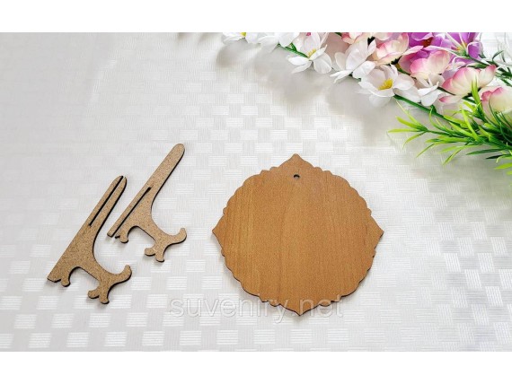 Деревянная икона с Ликами Святых на подставке