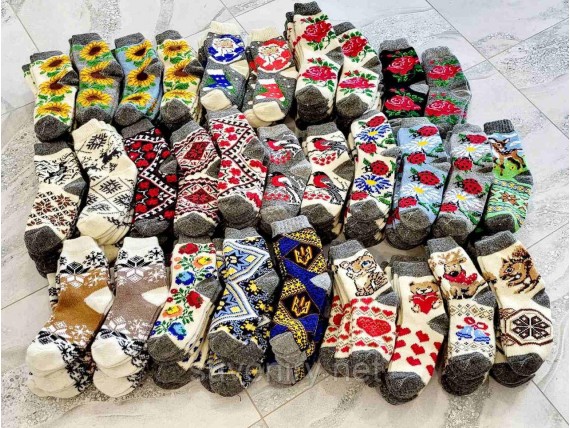 Ангоровые шерстяные женские носки большой ассортимент