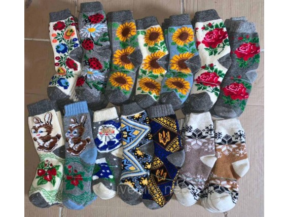 Ангоровые шерстяные женские носки большой ассортимент