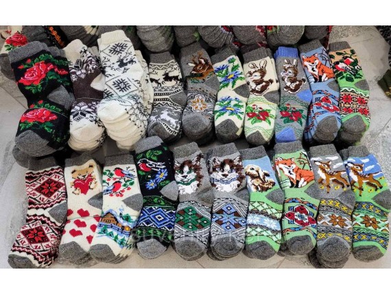 Ангоровые шерстяные женские носки большой ассортимент