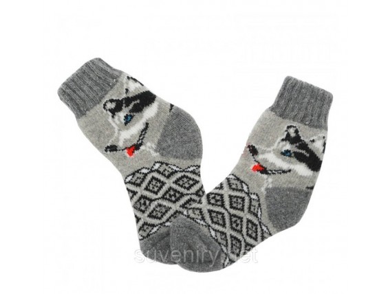 Детские ангоровые шерстяные носки