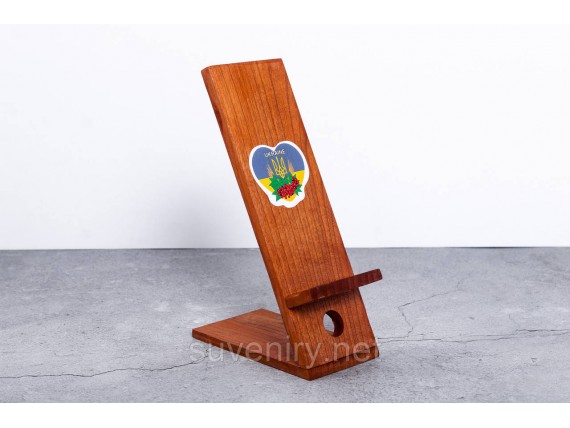 Деревянная подставка под телефон