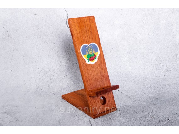 Деревянная подставка под телефон