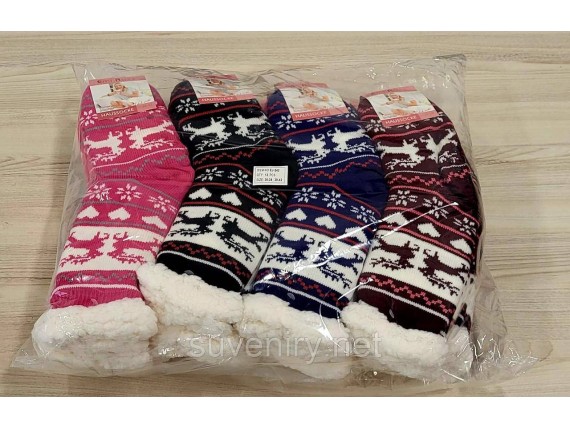 Женские теплые носки из натуральной шерсти