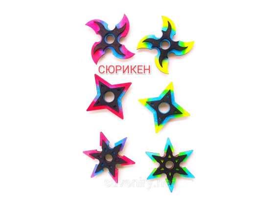 Деревянный сувенирный нож Сюрикен