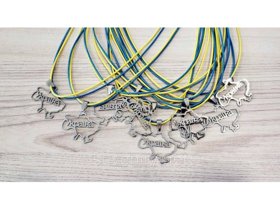 Кулон подвеска карта Украины