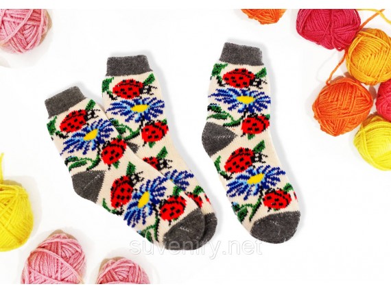 Ангоровые шерстяные женские носки