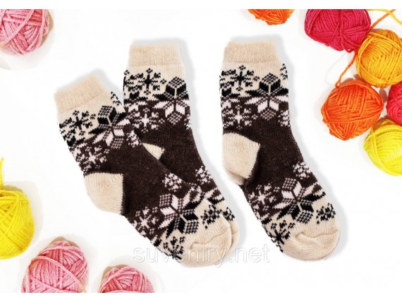 Ангоровые шерстяные женские носки