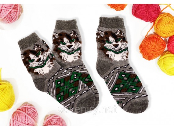 Ангоровые шерстяные женские носки