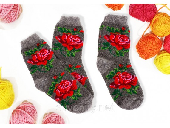 Ангоровые шерстяные женские носки