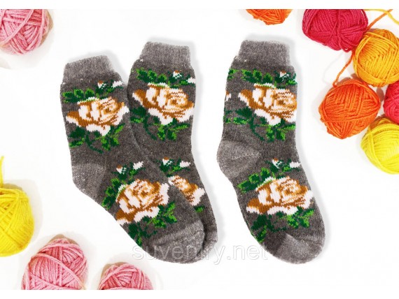 Ангоровые шерстяные женские носки