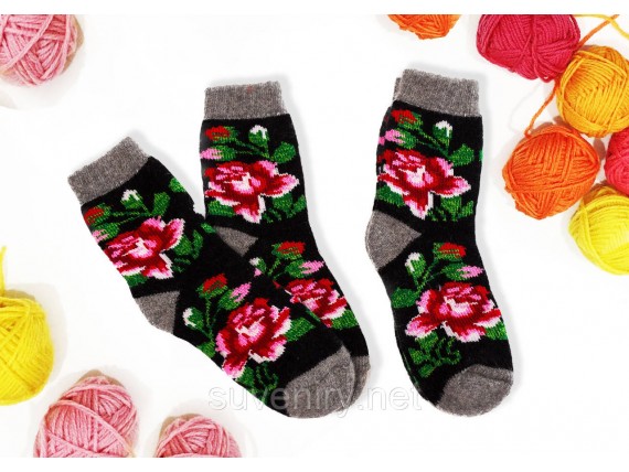 Ангоровые шерстяные женские носки