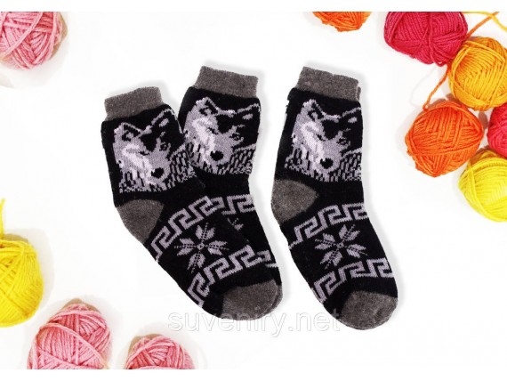 Мужские ангоровые шерстяные носки