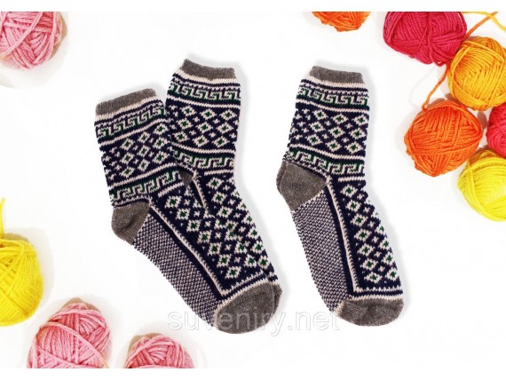 Мужские ангоровые шерстяные носки